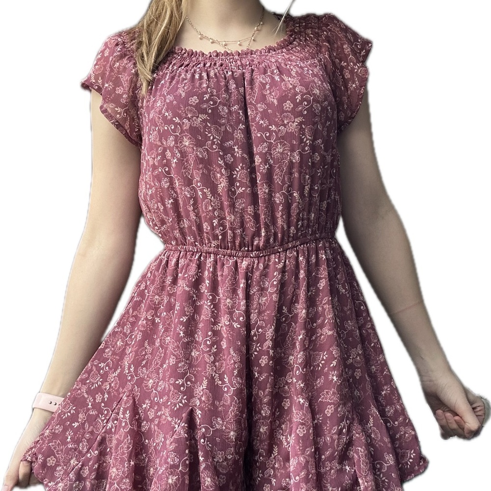 Francesca Floral Pink Romper